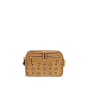 MCM Beige Fabric Shoulder Bag