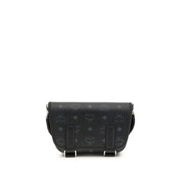 MCM Black Fabric Shoulder Bag