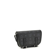 MCM Black Fabric Shoulder Bag