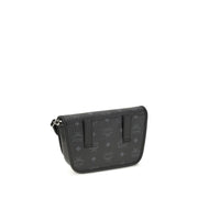 MCM Black Fabric Shoulder Bag