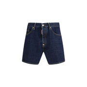 Dsquared² Blue Cotton Bermuda Shorts