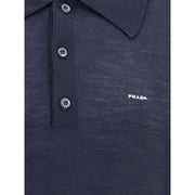 Prada Blue Fleece Wool Sweatshirt