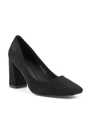 19V69 Italia Black Fabric High Heel Pumps