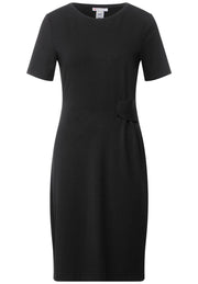 Street One Black Viscose Casual Dress