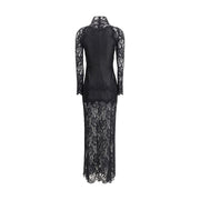 Rabanne Black Polyamide Long Dress