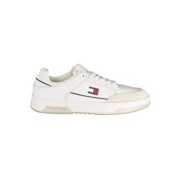 Tommy Hilfiger White Polyurethane Men Sneaker