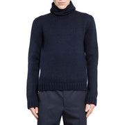 Prada Blue Wool Turtleneck
