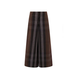 Burberry Brown Cotton Casual Pants