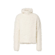 Acne Studios White Alpaca Leather Sweatshirt