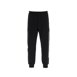 Alexander McQueen Black Cotton Athletic Pants