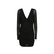 Saint Laurent Black Viscose Cocktail Dress