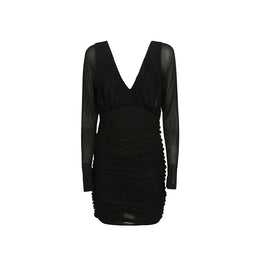 Saint Laurent Black Viscose Cocktail Dress