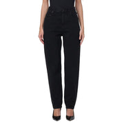 Saint Laurent Black Cotton Straight-Leg Jeans