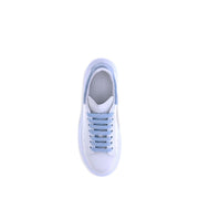 Alexander McQueen Light Blue Calf Leather Bos Taurus Platform Sneakers