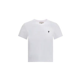 Ami Paris White Cotton T-Shirt