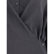 Lemaire Black Silk Dress Shirt