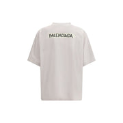 Balenciaga White Cotton T-Shirt
