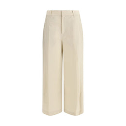 Brunello Cucinelli Beige Cotton Casual Pants