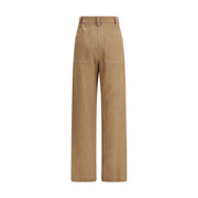 Brunello Cucinelli Brown Cotton Casual Pants