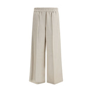 Brunello Cucinelli Beige Linen Casual Pants