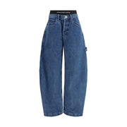 Alexander Wang Blue Cotton High-Waisted Jean