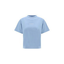 Balenciaga Light Blue Cotton T-Shirt
