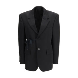 Balenciaga Black Wool Jackets And Coat