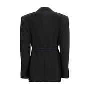 Balenciaga Black Wool Jackets And Coat