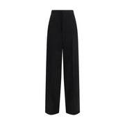 Balenciaga Black Cotton Dress Pants