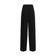 Balenciaga Black Cotton Dress Pants