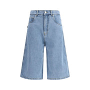 Coperni Blue Cotton Bermuda Shorts