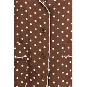 P.A.R.O.S.H. Brown Silk Pattern Shirt