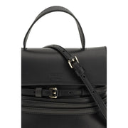 Moschino Black Calf Leather Bos Taurus Handbag