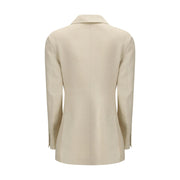 P.A.R.O.S.H. Cream Cotton Blazer