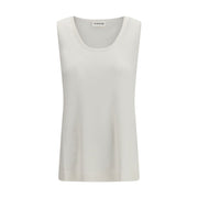 P.A.R.O.S.H. White Linen Tank Tops