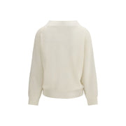 Brunello Cucinelli Cream Cashmere Cashmere Sweater