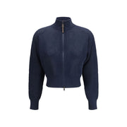 Brunello Cucinelli Blue Cotton Cardigan
