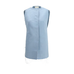 Di Stavnitser Light Blue Polyester Casual Dress