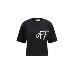 Off-White Black Cotton T-Shirt