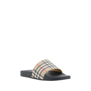 Burberry Brown Rubber Flat Sandals