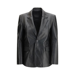 Balenciaga Black Leather Jacket