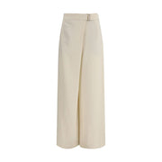 Brunello Cucinelli Cream Viscose Casual Pants