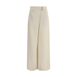 Brunello Cucinelli Cream Viscose Casual Pants