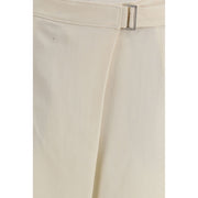 Brunello Cucinelli Cream Viscose Casual Pants
