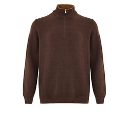 Gran Sasso Brown Wool Turtleneck