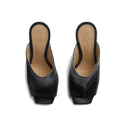 Bottega Veneta Black Lamb Leather Mules