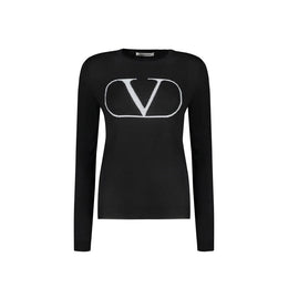 Valentino Black Virgin Wool Sweatshirt