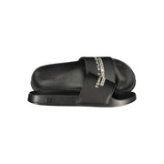 Tommy Hilfiger Black Polyurethane Men Slipper
