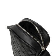 Bottega Veneta Black Lamb Leather Crossbody Bag