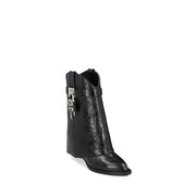 Givenchy Black Calfskin Lace-Up Boots